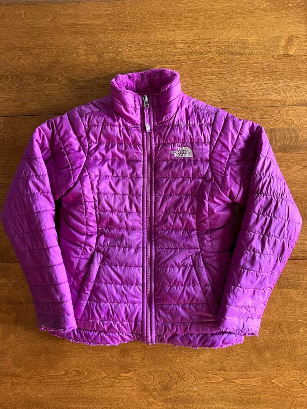 The North Face fuchsia Mossbud Swirl coat M 10/12